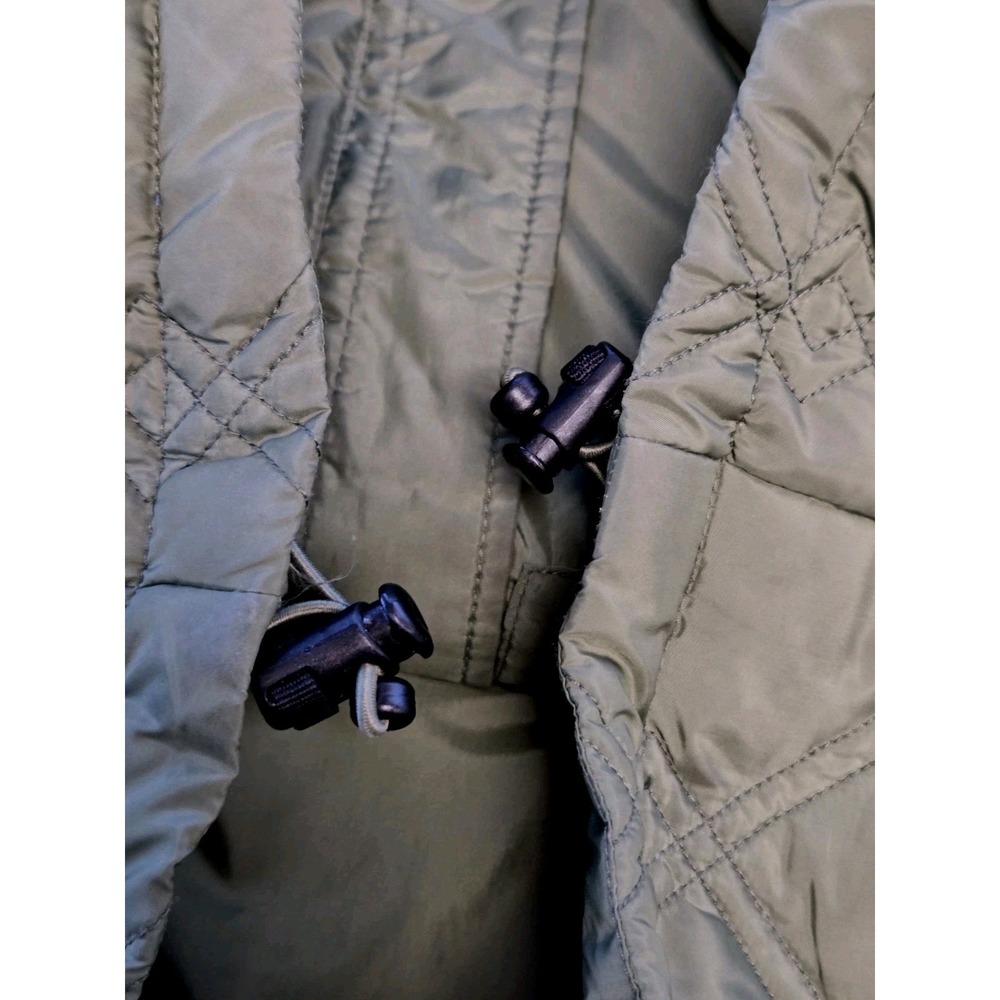 Eddie Bauer Womens Quilted Goose Down Puffer Vest Full Zip Medium Green - Picture 7 of 16